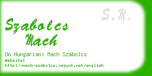 szabolcs mach business card